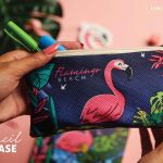pencil case flamingo